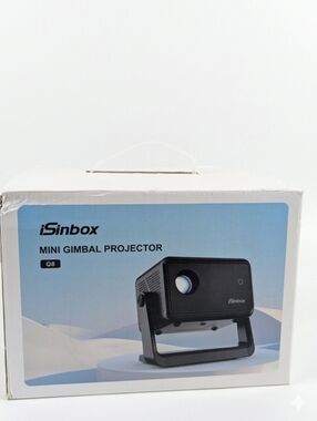 ​iSinbox Q8 Mini Projector 1080P Full HD Smart Gimbal 180° Rotatable NIB